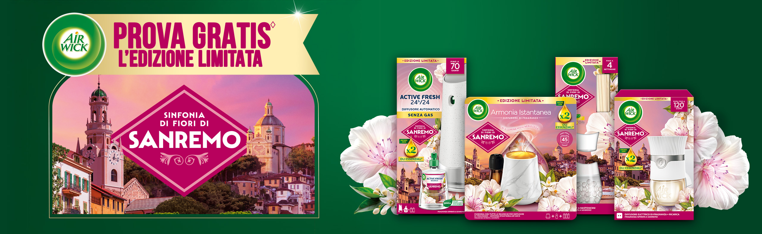 header Airwick Edizione limitata Sinfonia di Fiori di Sanremo